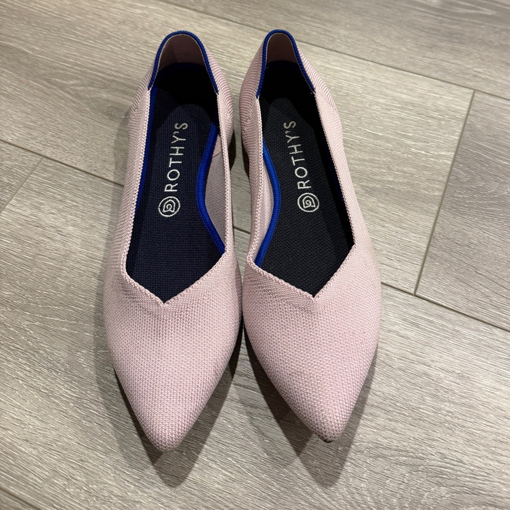 Rothy's The Point shoe in light pink - Picture 11 of 11